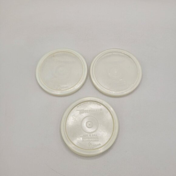 Tupperware Seal Clear Replacement Snap Lids #304 Set of 3 - Picture 1 of 2